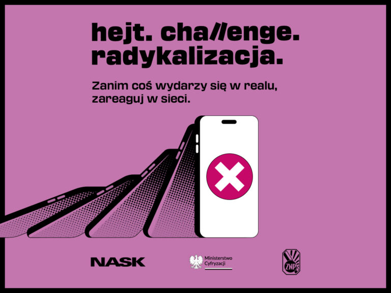 Zanim coś wydarzy się w realu, zareaguj w sieci – ruszyła ogólnopolska kampania